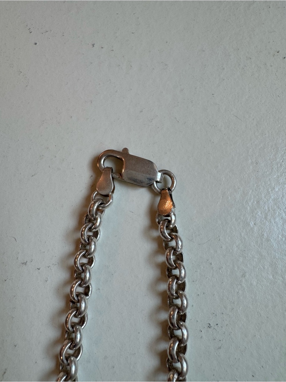 Classic 24” Silver Tone Rolo Chain Necklace | Minimalist Layering Jewelry | - Picture 6 of 6